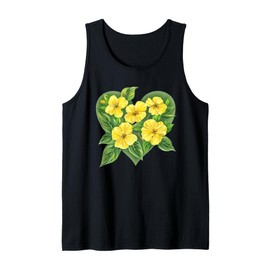 Evening-Primrose In A Heart Tank Top