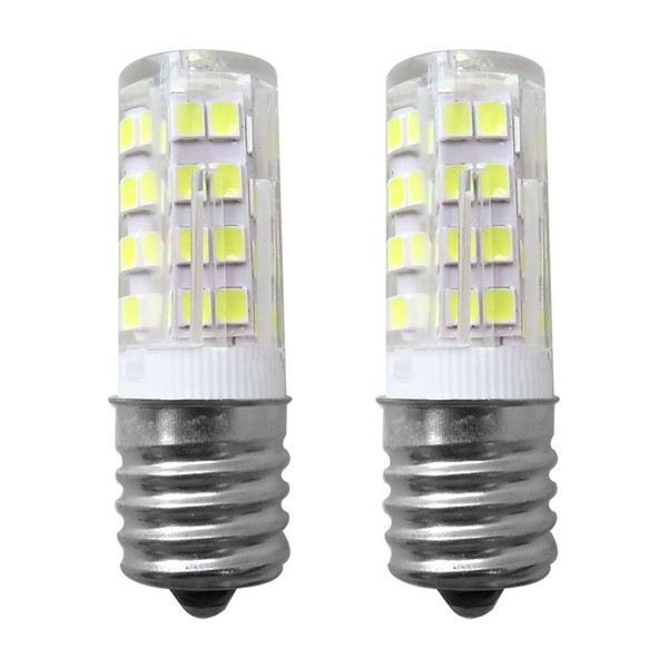 Suifaqi 2Pack E17 Led Light Bulb, D28A Refrigerator Bulb-6000K 3W