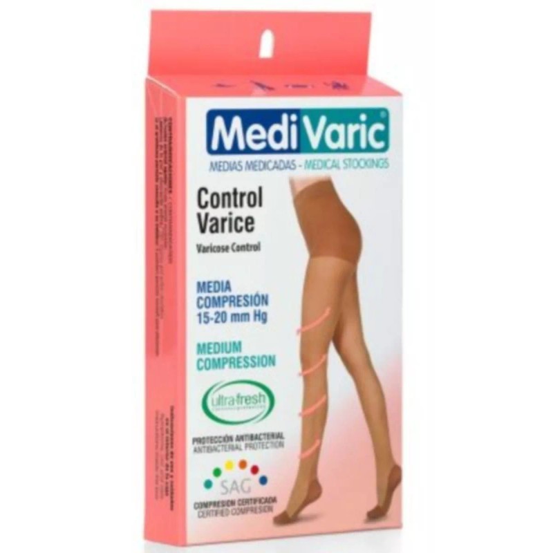 MediVaric Medias Pantimedias Compresion Media 15-20 Mmhg Medivaric