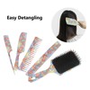 5pcs Paddle Hair Brush Set Easy Detangling Brush Tail Comb