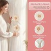 2 PCs Adjustable Boho Curtain Tieback Beige Flower Rustic Rope