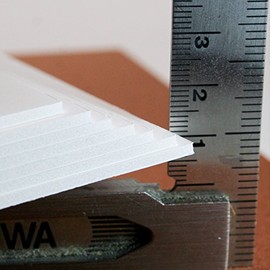 Styrene Board B4 Pack, 2mm Thick, 7 Sheets, Double Sided Paper, B4 Size