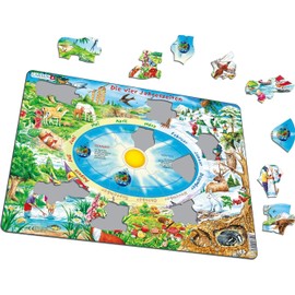 Larsen Jigsaw Puzzle 44 pieces - Frame Jigsaw Puzzle - The Seasons of the Year (in German)