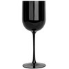 PLASTICPRO Black Plastic Wine Glasses Set of 5 Elegant Wine
