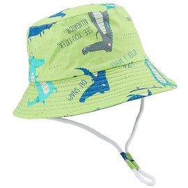 XYIYI Unisex Baby Toddler Sun Hat Children for 1-8 Years Boys Girls with Wide Brim, green dinosaur