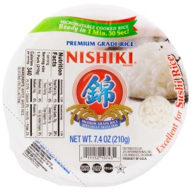 Nishiki Premium Cooked Rice, 7.4 Ounce (Pack of 12)
