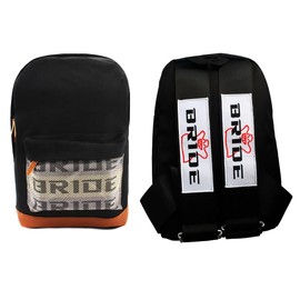 New Bride Racing Backpack Adjustable Harness Shoulder Straps Black