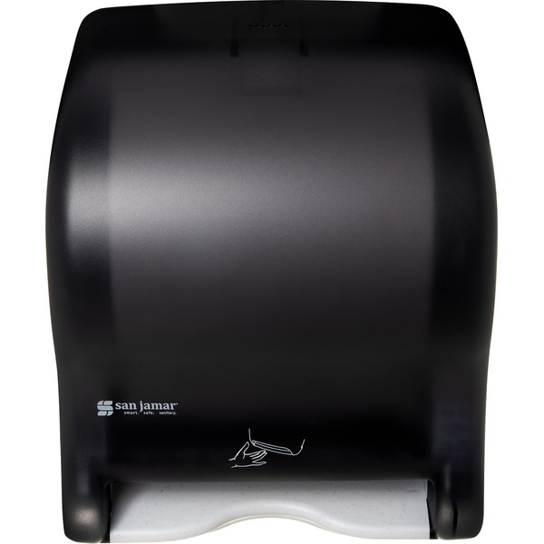 San Jamar Classic Smart Essence Plastic Paper Towel Dispenser, Towel Dispenser for Bathroom, 10 X 14.5 X 12.5 Inches, Black