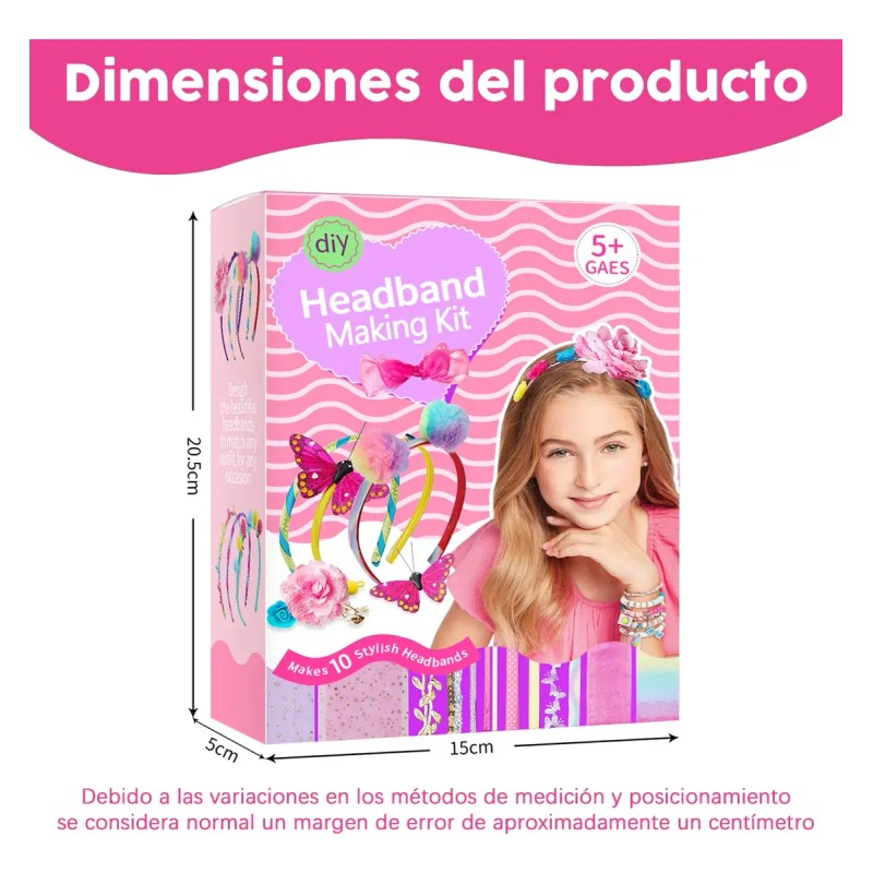 Kit De Diadema Para Niñas Set De Accesorios Para El