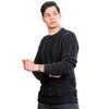 INTI ALPACA Thick Handmade Sweater for Men in Black Alpaca