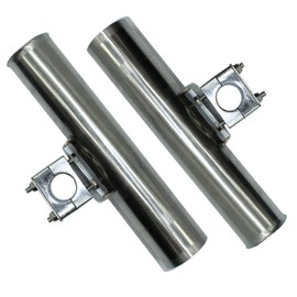 SHADDOCK Rod Holder Adjustable Stainless Steel Fishing Rod Racks Fishing Rod Holder Stable 360 Degree Rotatable and Easy to Adjust for Boat Kayak Yachts Fishing Boat (Pack of 2)