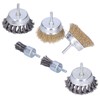 6Pcs Twisted Wire Brush Steel Metal Deburring Grinding Rust Removal