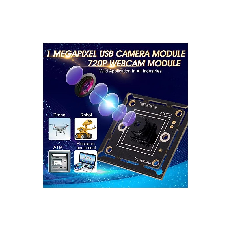 ELP Cámara USB 720P Super Mini placa de cámara web