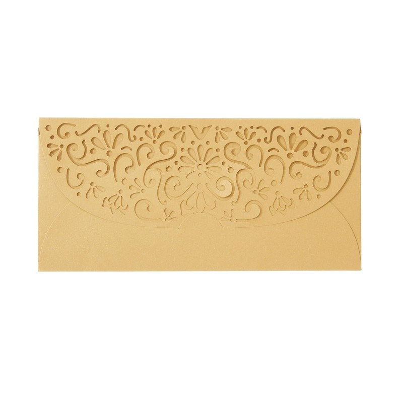 Pipilo Press Gold Money Envelopes for Cash Gifts - 6.8