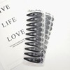 Large Black Hair Snap Clips (10-Pack) / 대형 검정 헤어 똑딱핀 10개입