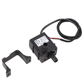 Bomba de Agua DC 12V 5W, Elevación 3m 240L/H, Mini Motor Sin Escobillas Bomba de Agua Sumergible de Bajo Ruido, Bomba de Agua para Piscina Acuario Fuente de Pecera Jardines Fuentes