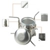 Alcohol Stove Burner with Tripod Stainless Steel A17