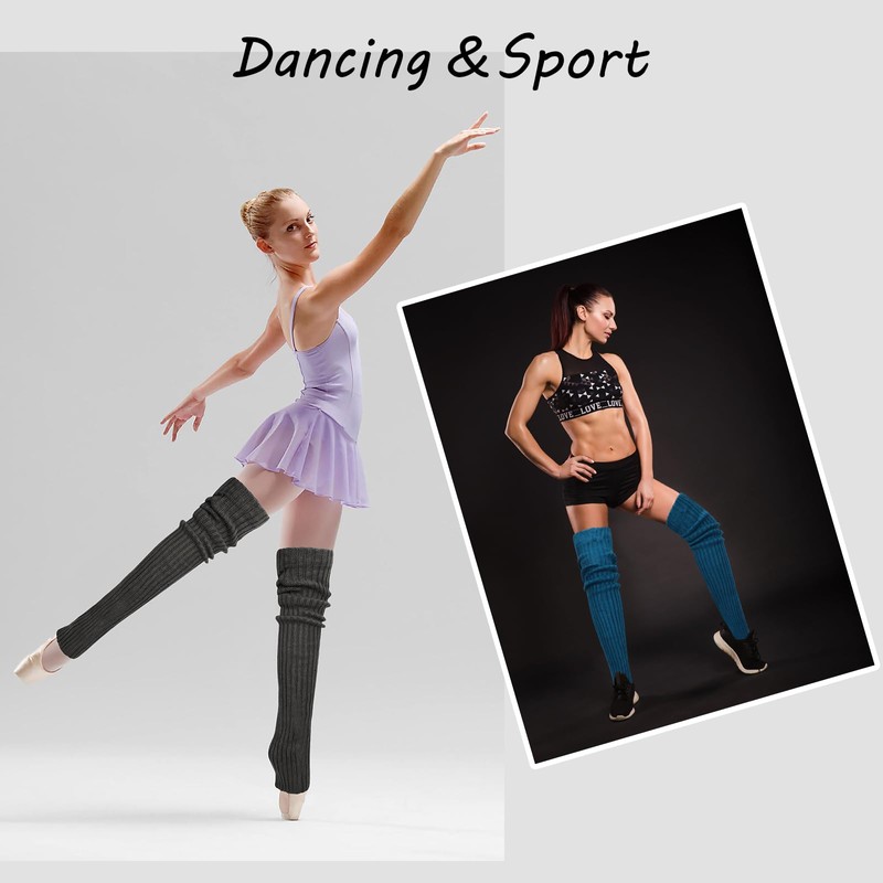 XEPST 2 Pairs Women's Long Winter Leg Warmers, Leg Warmers,