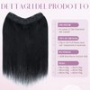 Clip Extensions In 100% Remy Human Hair for Women Jet