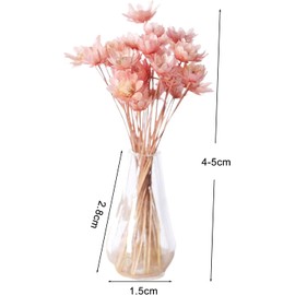 Mini Flower Vase, 1/12 Scale Miniature Dollhouse Accessories Decor, Doll House Mini Flower Bowl Elegant Decoration for Mini Scene, Décor, Decorations (Red)