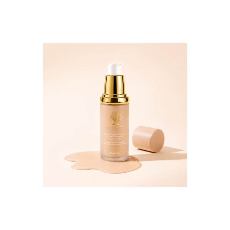 WEUD Base de Maquillaje con Corrector 4 En 1, SPF