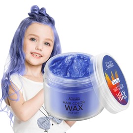 Hair Color Wax Magic Master Keratin Temporary Hairstyle Cream Instant Colored Clay for Men and Women Party, Festival, Cosplay (Denim Blue)