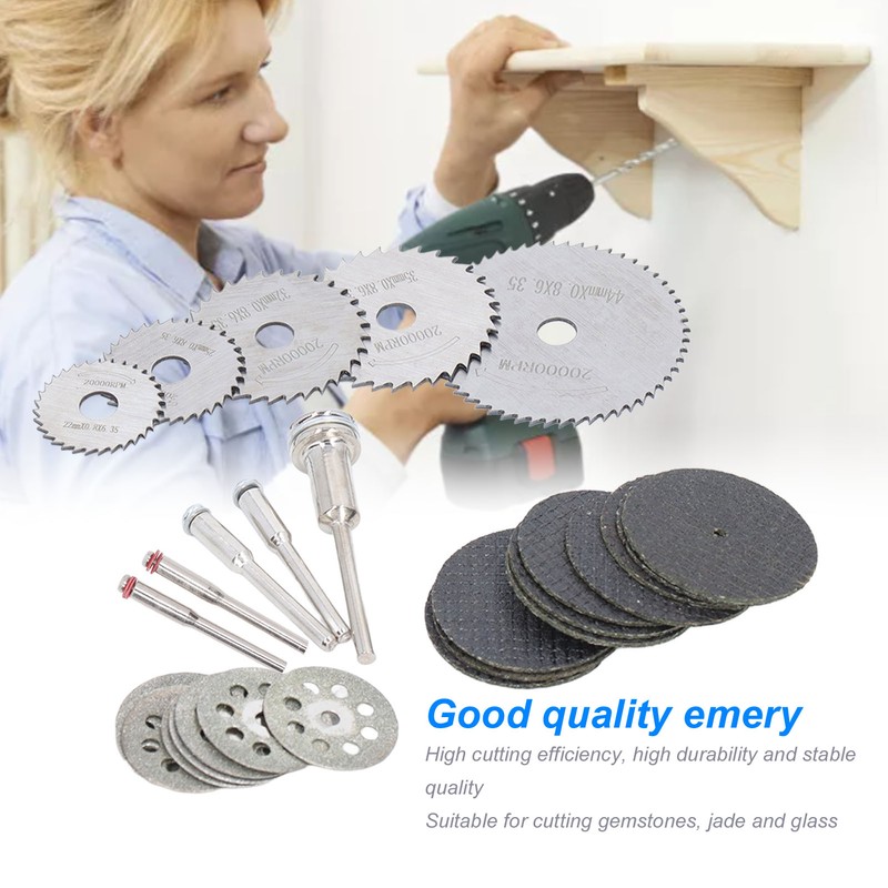 30Pcs Cutting Wheel Discs High Speed Steel Saw Blades with