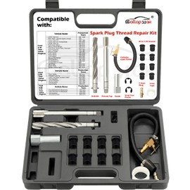 GallopMax 38900 Two Valve Triton Tool Kit Foolproof Repair System Spark Plug Thread Repair Kit Compatible with Ford 4.6 L, 5.4 L and 6.8 V-10 Two Valve Engines