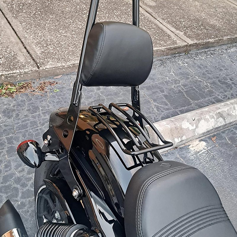 HDBUBALUS Motorcycle Sissy Bar Backrest Detachable Backrest Docking Hardware Mounting