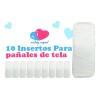 10 Insertos De Microfibra Ecobaby 4capas Pañales Ecologicos