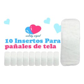 10 Insertos De Microfibra Ecobaby 4capas Pañales Ecologicos