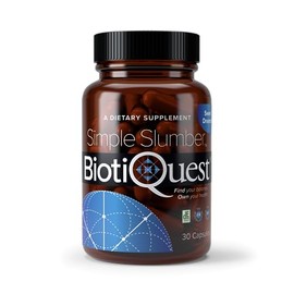 BiotiQuest Simple Slumber Probiotics to Help Improve Sleep Quality and Gut Health, 18 Billion CFU, Non-GMO and Gluten Free, 30 Capsules