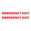 2 PACK - Sticker Gold - 26cm EMERGENCY EXIT Stickers