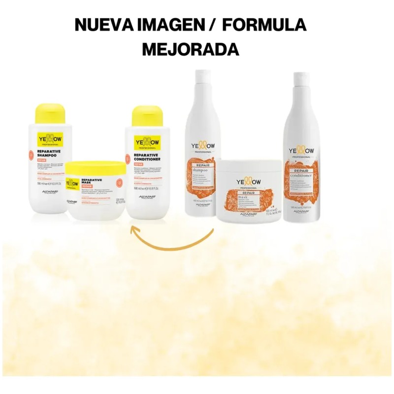 Kit Yellow Repair Shampoo + Mascarilla 500ml C/u