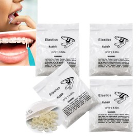400 Pcs Small Rubber Bands for Teeth Braces,Multi-Purpose Dental Bands,Braces Elastic Bands for Teeth,Teeth Gap Bands,Braces Rubber Bands,Dental Orthodontic Elastic Bands,Braces Bands,Dental Bands