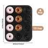 CertBuy 4PCS Nonstick Donut Pan