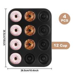 CertBuy 4PCS Nonstick Donut Pan