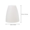 NOLITOY Plastic Cylinder Lampshade, White, Modern Style, Horseshoe Shaped, Softens