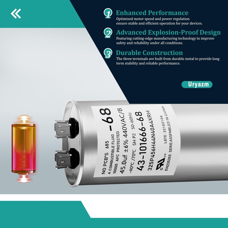 Uryazm 43-101666-68 45/440 Single Round Capacitor