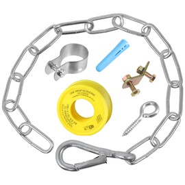 SPARES2GO Universal Gas Oven Cooker Stability Chain Kit with PTFE Tape (16")