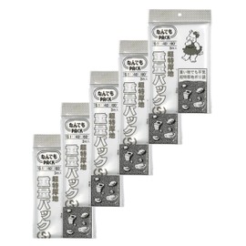 ALFOUR INTERNATIONAL L-031 Storage Bag, Anything Pack, Ultra Thick, Plastic Bag, Weight Pack, S, Transparent, Set of 3 x 5, 1 Piece (W x H x D): 1.6 x 23.6 x 0.004 inches (40 x 60 x 0.1 mm), Thick and Durable