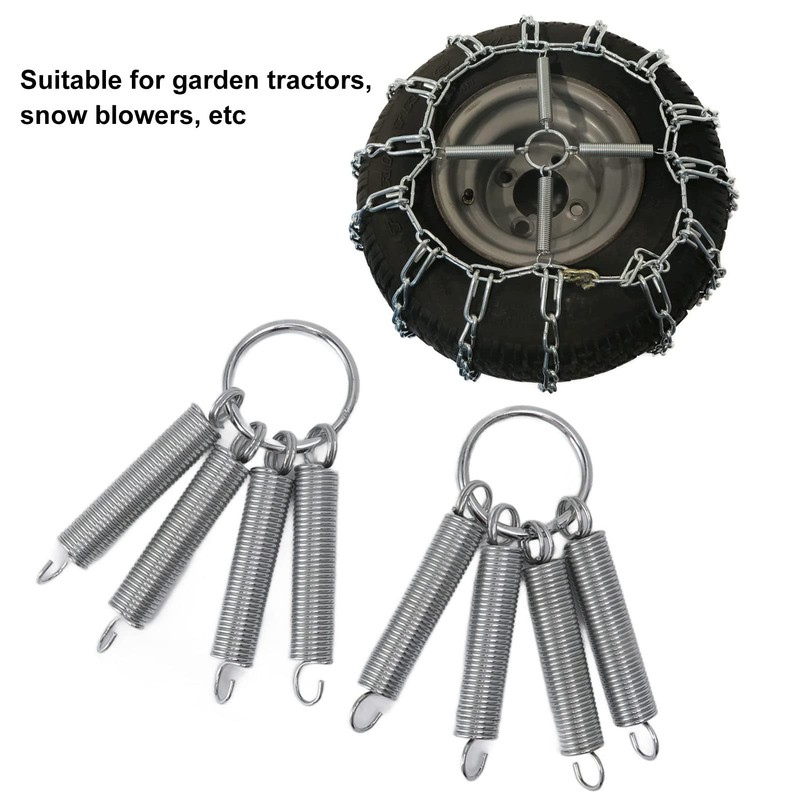 Tire Chain Tensioner Tightener, 1 Pair Stainless Steel Tire Chain