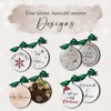 Customisable Christmas Tree Baubles, Individual Wooden Decoration, in Different Colours