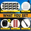 YONEDA Rock Lights for Trucks(12 Pods White with 11yd Wire)