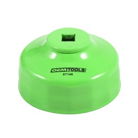 OEMTOOLS 87146 75/77 Millimeter 15 Flute Oil Filter Wrench, Green, Blend