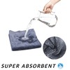 Towelogy® Microfibre Cleaning Cloths Grey 420GSM Large Thick Ultra Absorbent