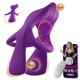 Vibrating Cock Ring Couples Sex Toys, AI App Remote Control Male Penis Ring