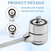 Laptop Lock with 2 m Long Carbon Steel Cable, Laptop