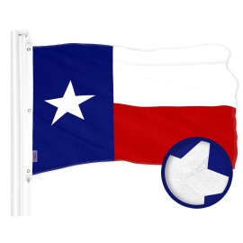 UD_G128 Combo Pack: American USA Flag 5x8 Ft & Texas TX State Flag 5x8 Ft  Both ToughWeave Series Embroidered 300D Polyester, Em
