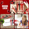 ReliThick 12 Sets Ladybug Beadable Pens Bulk Assorted Bead Pens